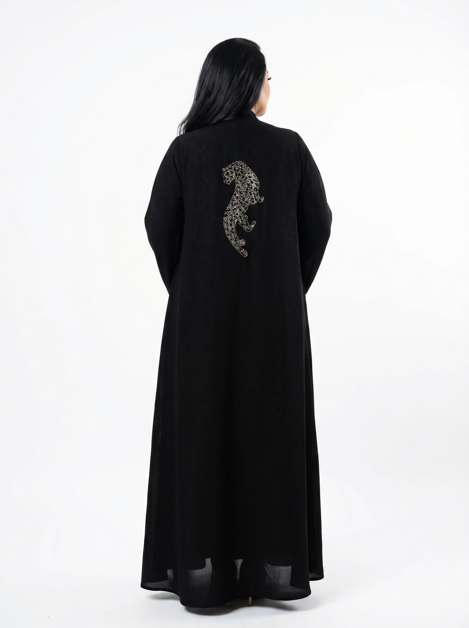 Panthera Noir Abaya alternative view