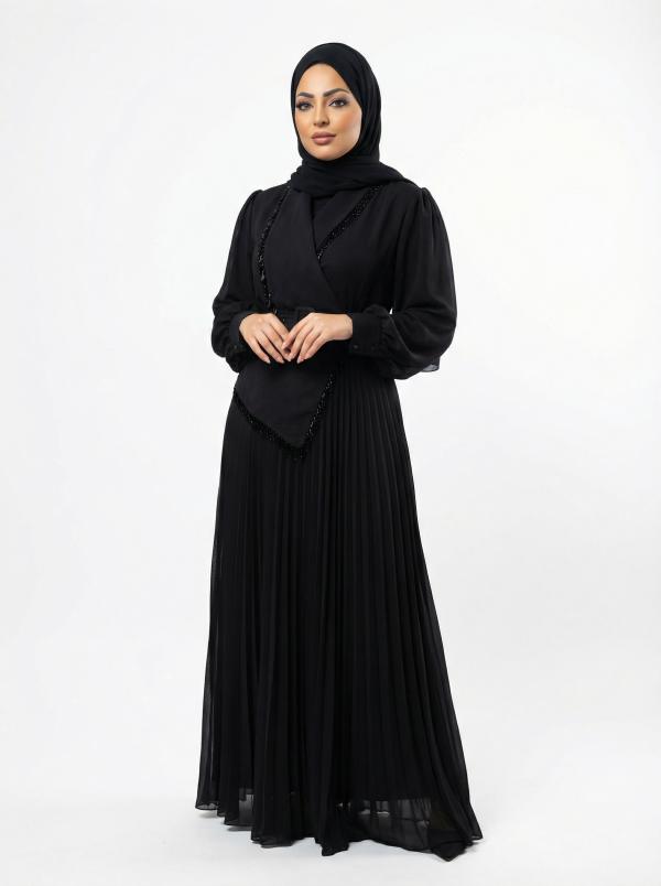 Velina Midnight Pleats