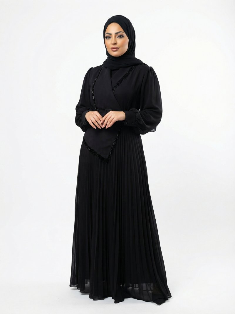 Velina Midnight Pleats