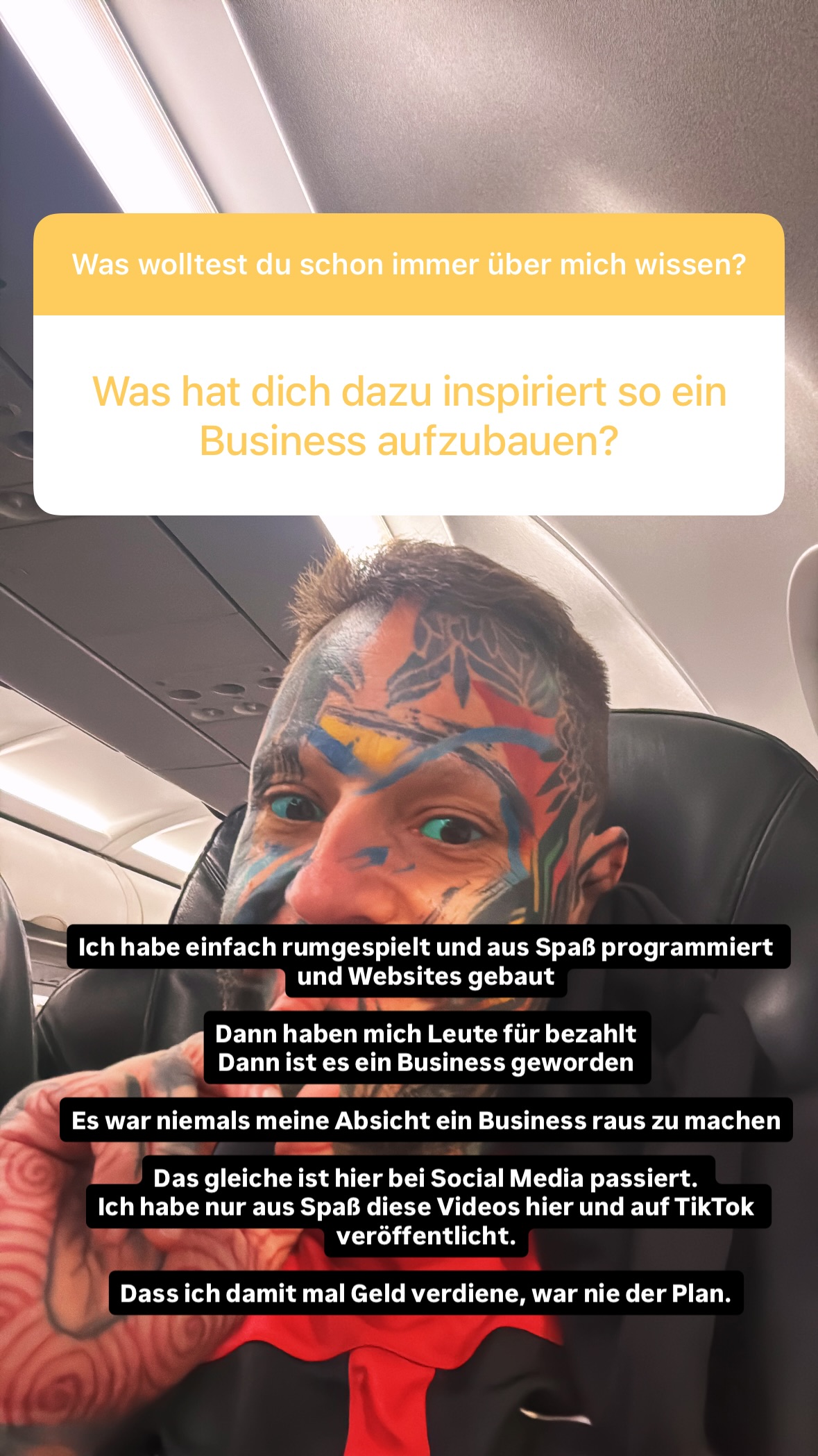 Pascal Wegner Story auf Instagram