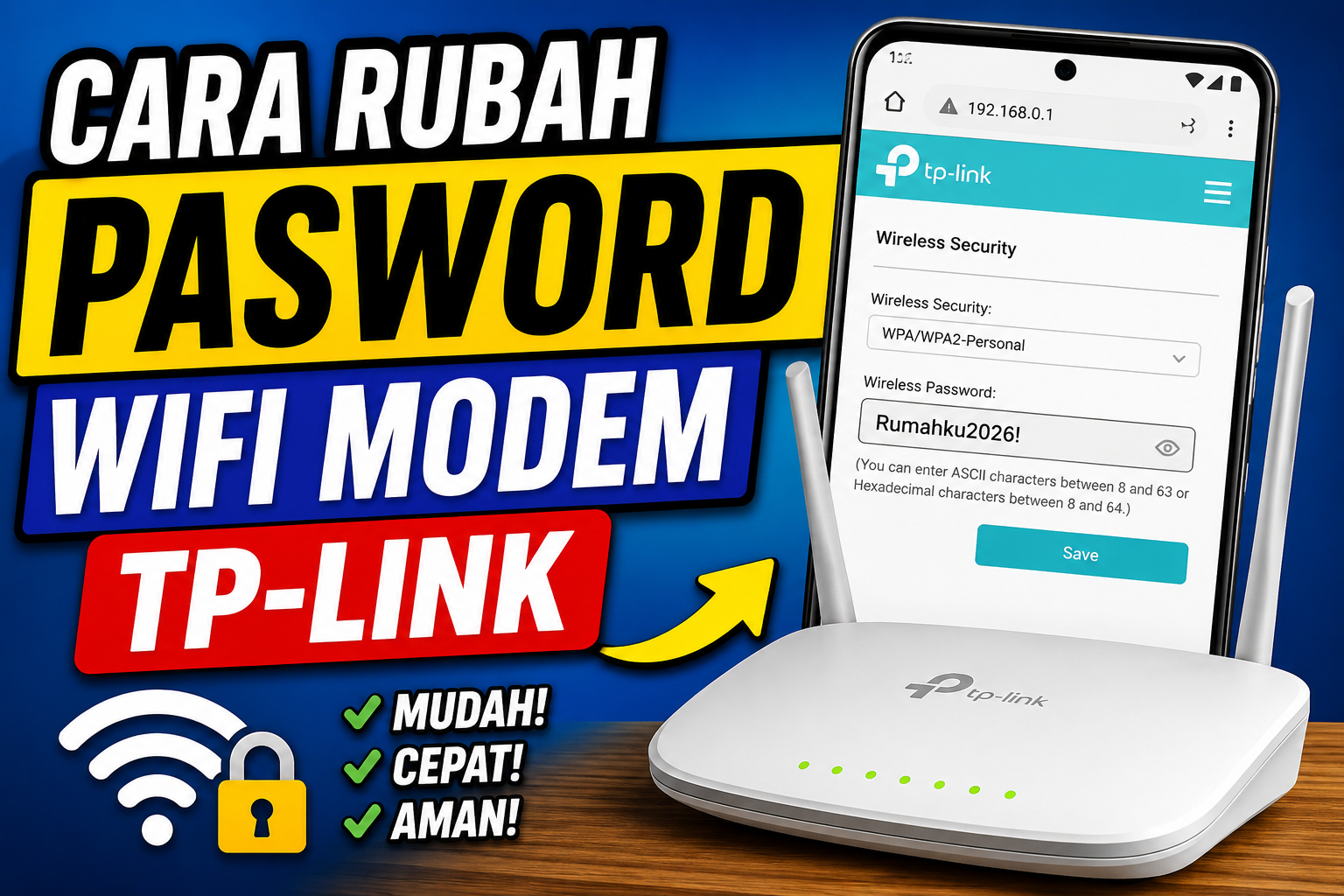 Cara Ganti Password WiFi Modem TP-Link dengan Mudah