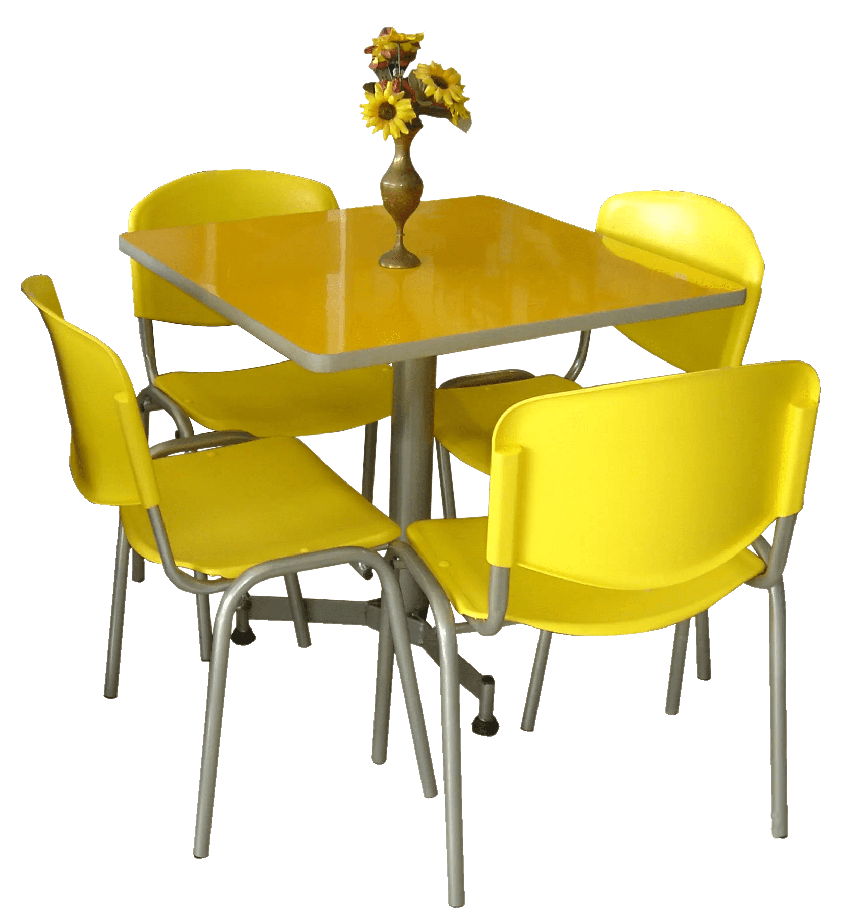 Juego de Cafetería Mesa Cuadrada y Sillas Novaiso