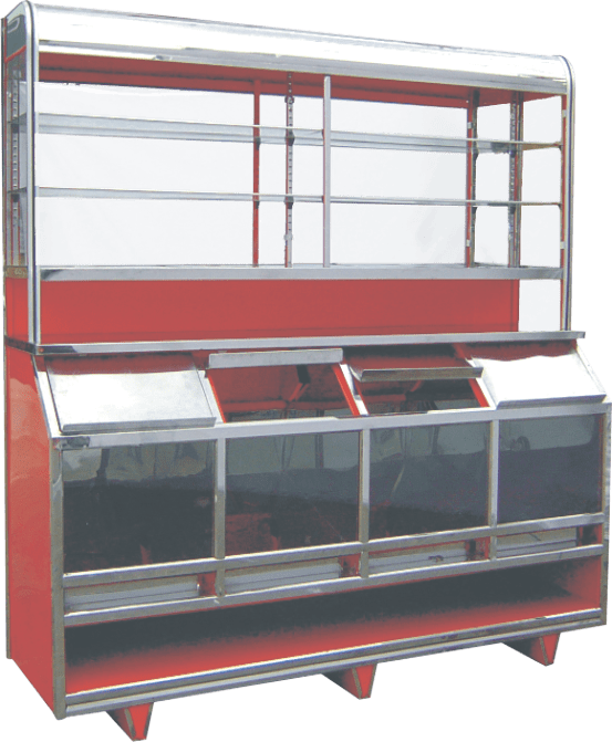 Vitrina panadera de cajones