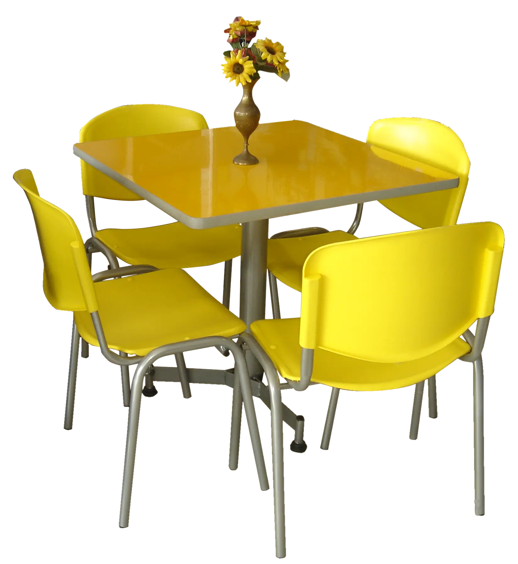 Juego de Cafetería Mesa Cuadrada y Sillas Novaiso