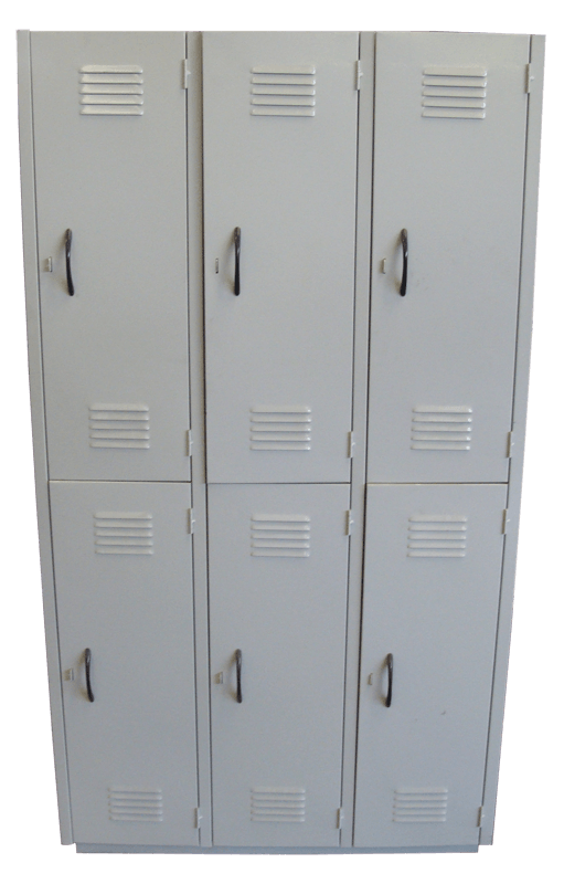 Locker de 6 compartimientos 3 cuerpos