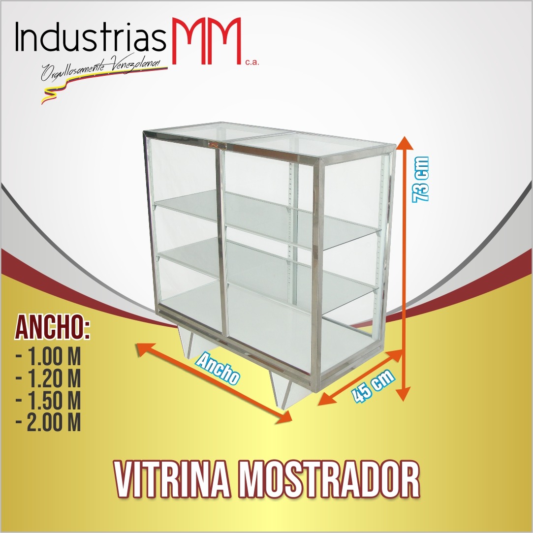 Mostrador en acero inoxidable