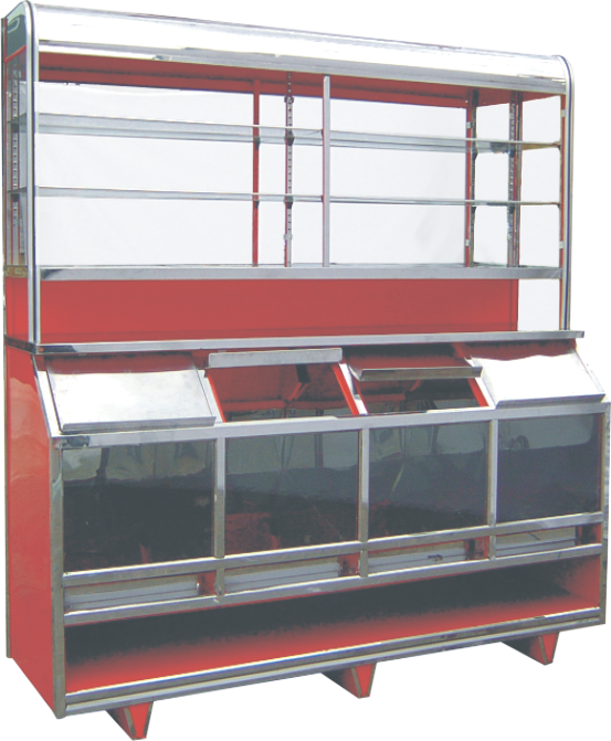 Vitrina panadera de cajones