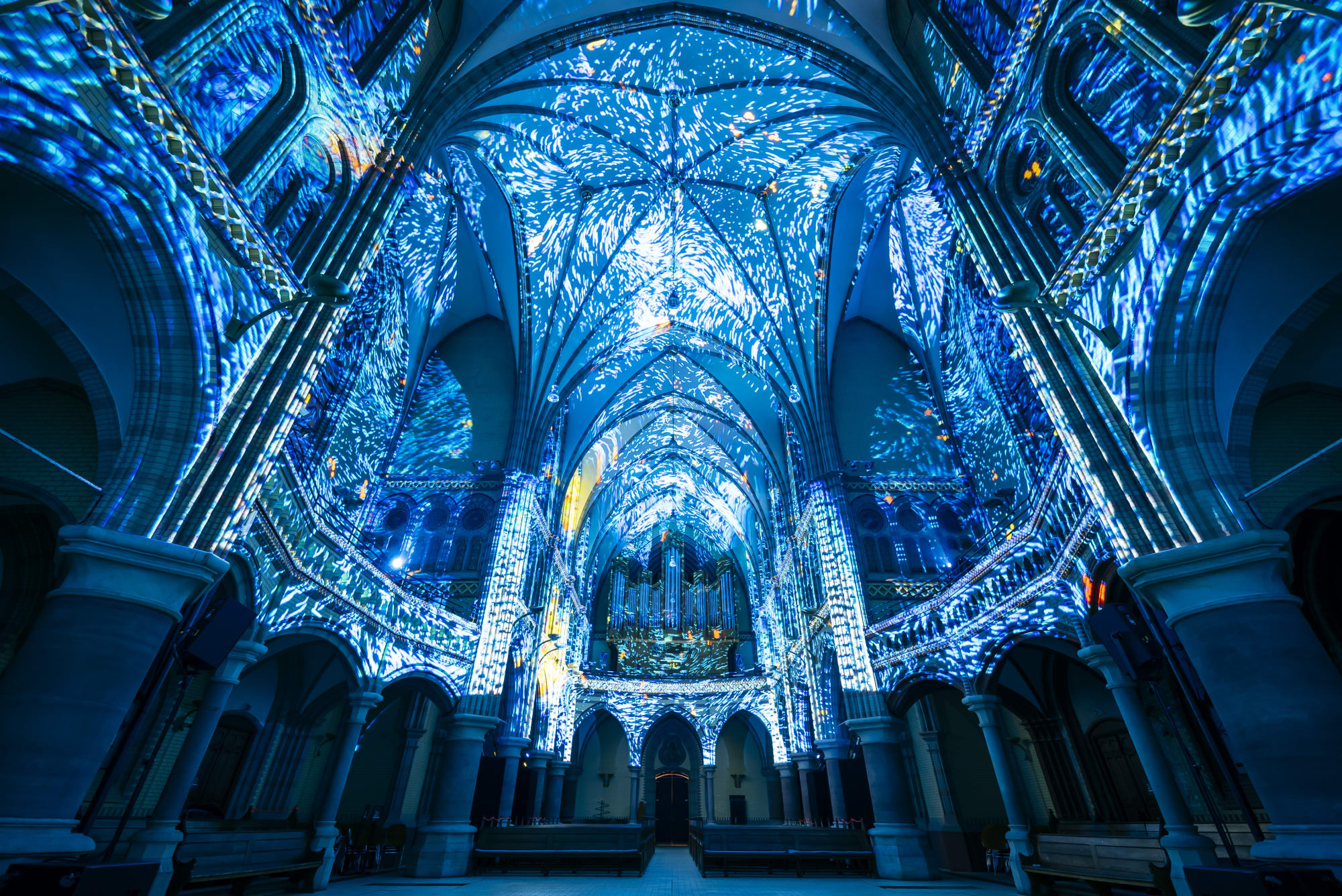 View along the nave during GENESIS