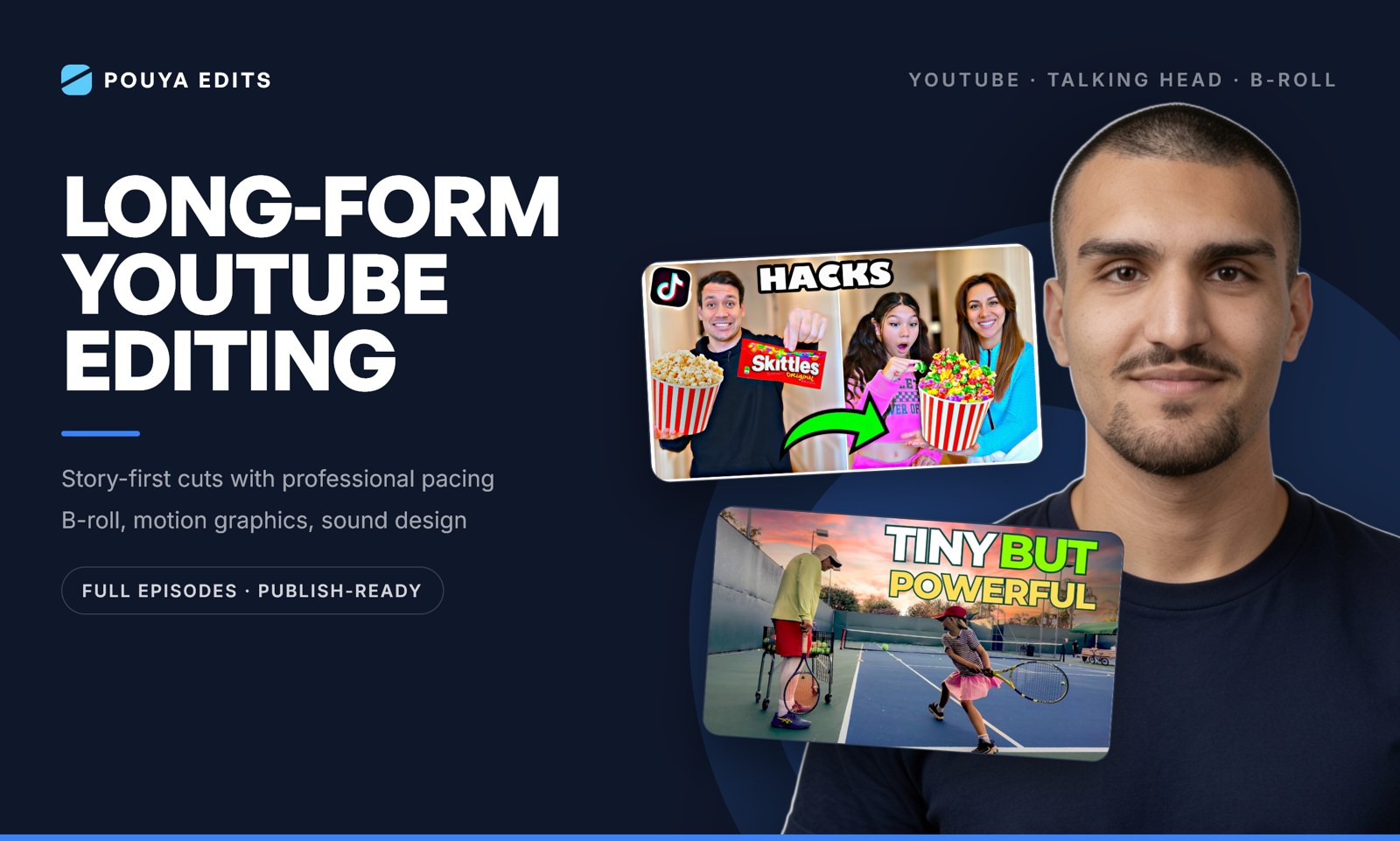 Long-Form YouTube Video Editing - AED 440 per video