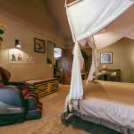The Canopy Suite - bedroom view - including massage chair