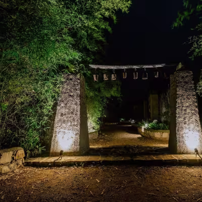Limban entry gate night time