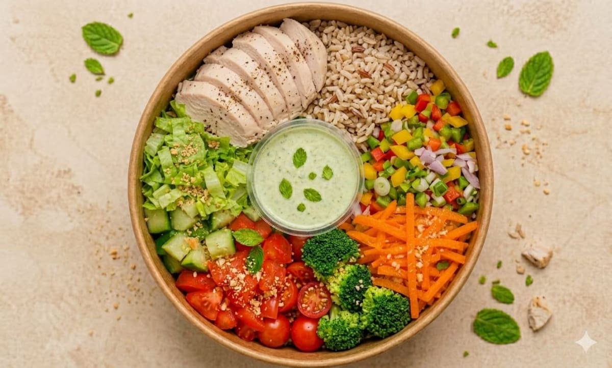 Cobb Salad (24-30gm Protein) — fresh cold pressed salads from iBites