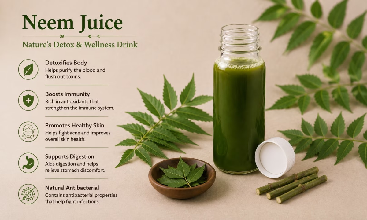 Neem-Karela juice — fresh cold pressed herbal shots from iBites