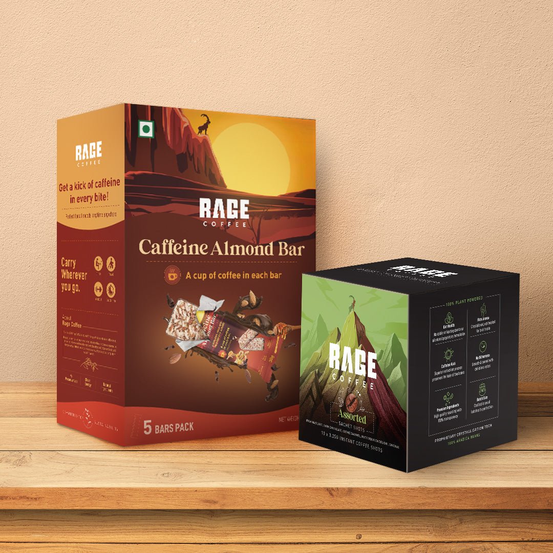 Rage Coffee - High on Coffee Combo (Assorted Sachet and Snack Bars) product image