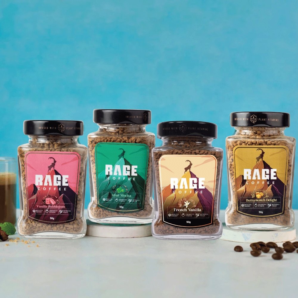 Rage Coffee - 2023 Flavoured Coffee Bundle (Pack Of 4) product image