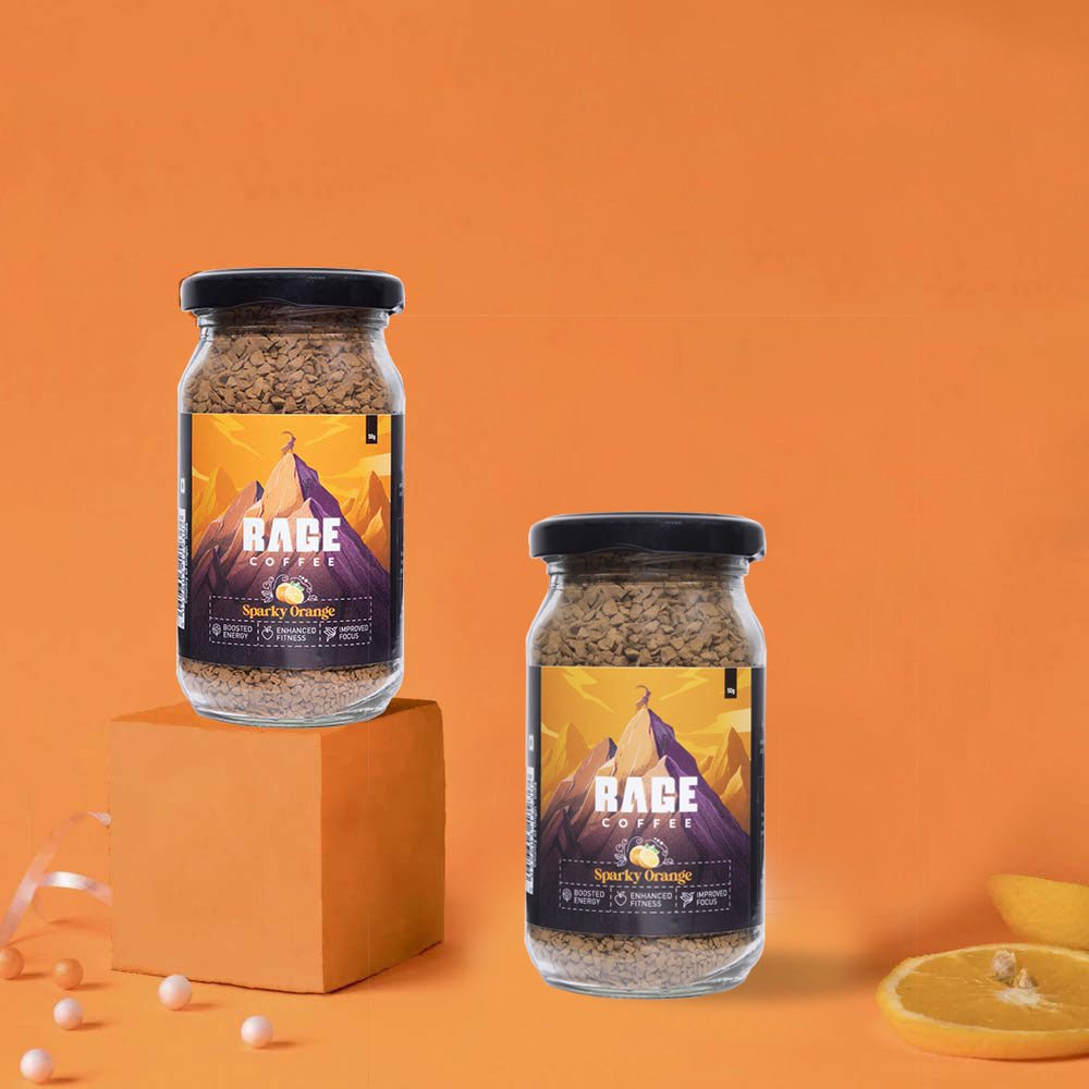 Rage Coffee - Sparky Orange (Combo Pack of 2 50g jars) product image