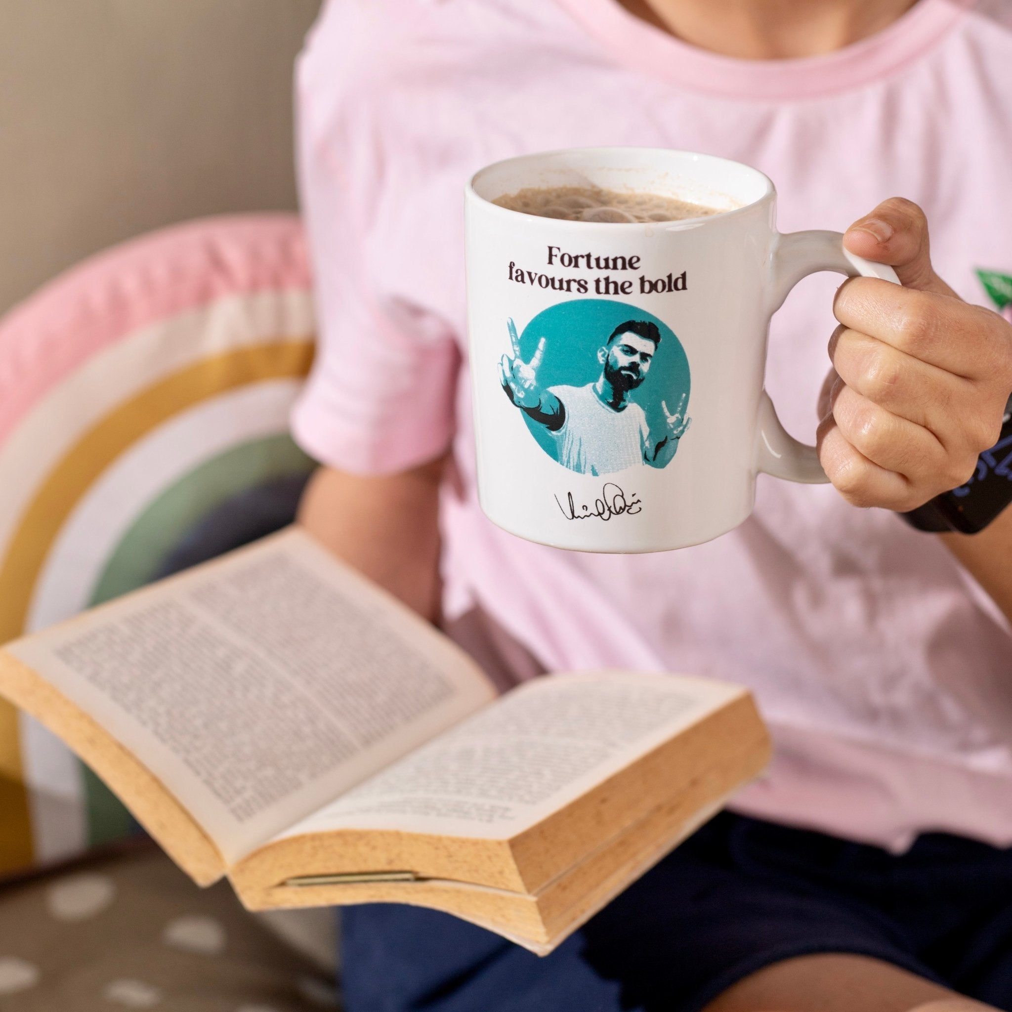 Rage Coffee - Virat Kohli's "Fortune Favours The Bold" Mug product image