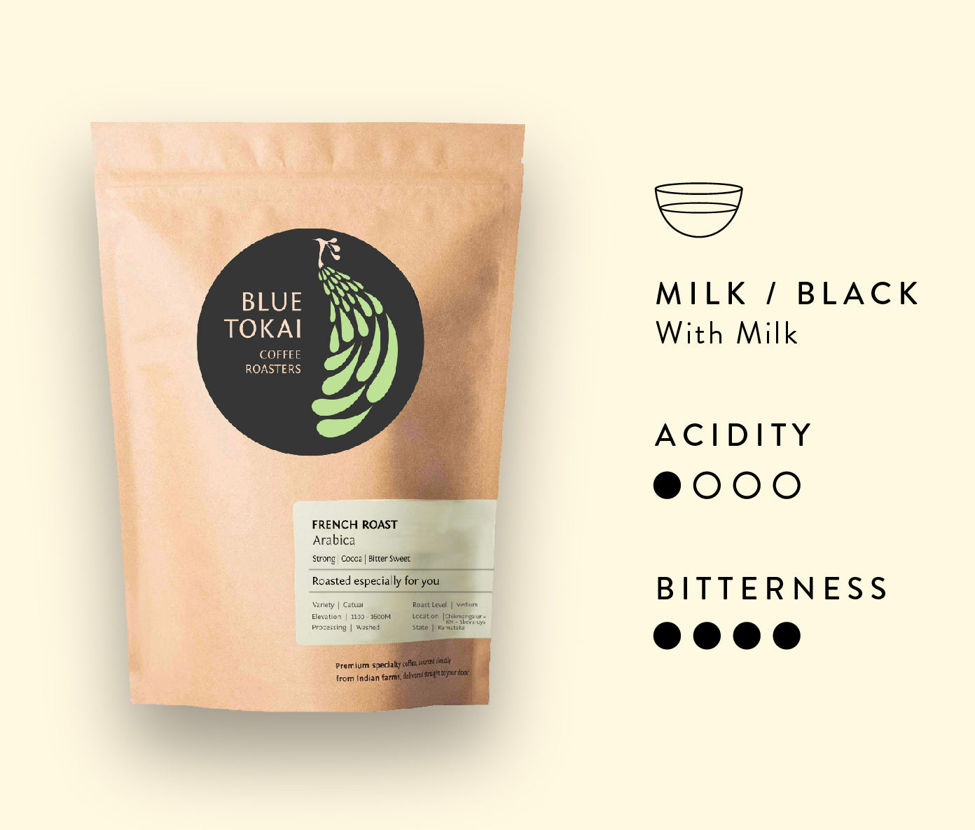 Product image for Blue Tokai - French Roast + French Press