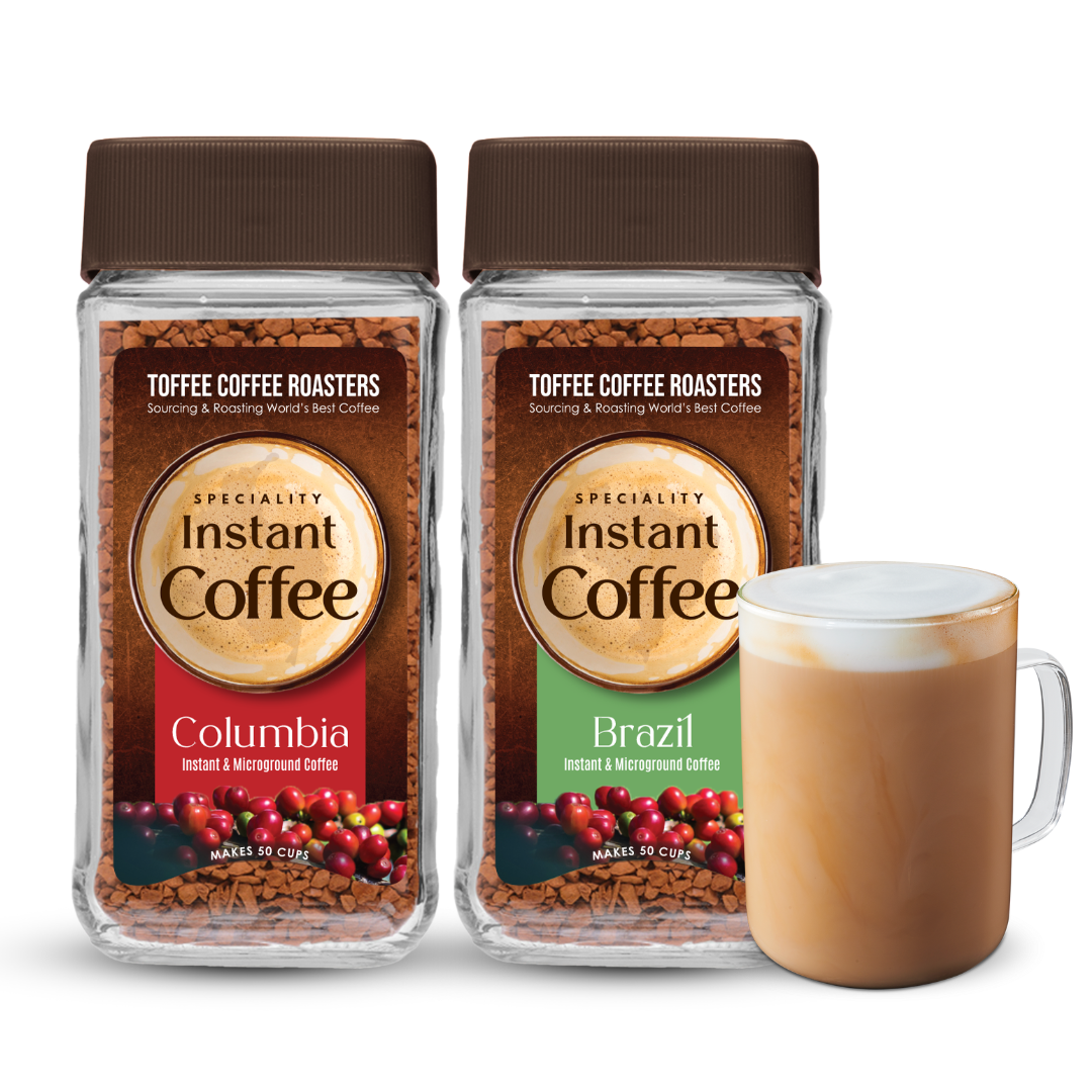 Toffee Coffee Roasters  - Brazil & Colombia Speciality Instant Coffee (Pack of 2) product image