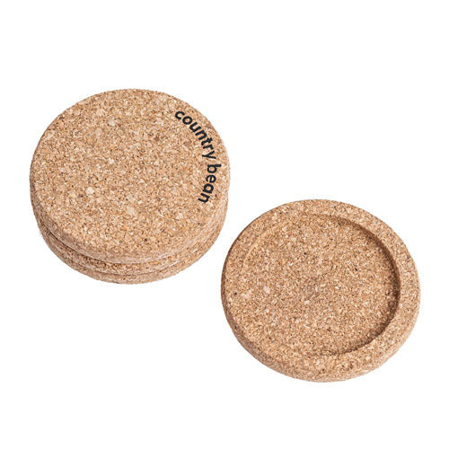Country Bean - Cork Coffee Coasters - Set of 4 product image
