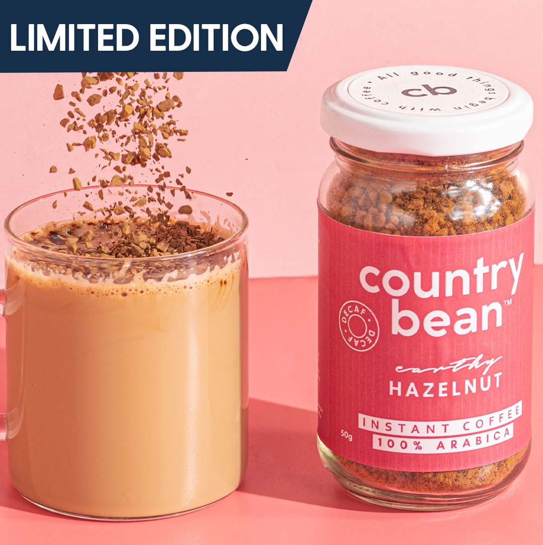 Country Bean - Decaf Hazelnut Instant Coffee 50g product image