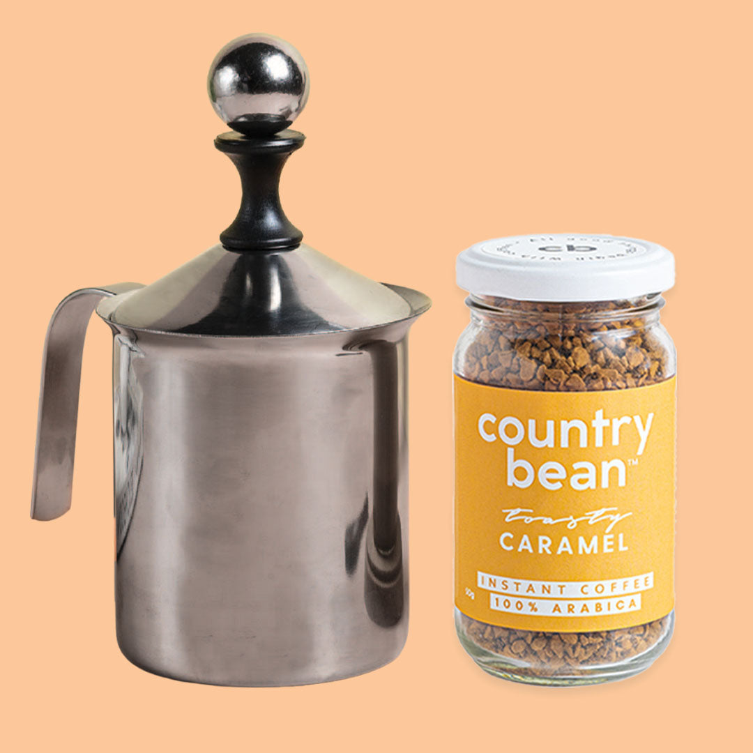 Country Bean - Milk Frother + Caramel Coffee product image