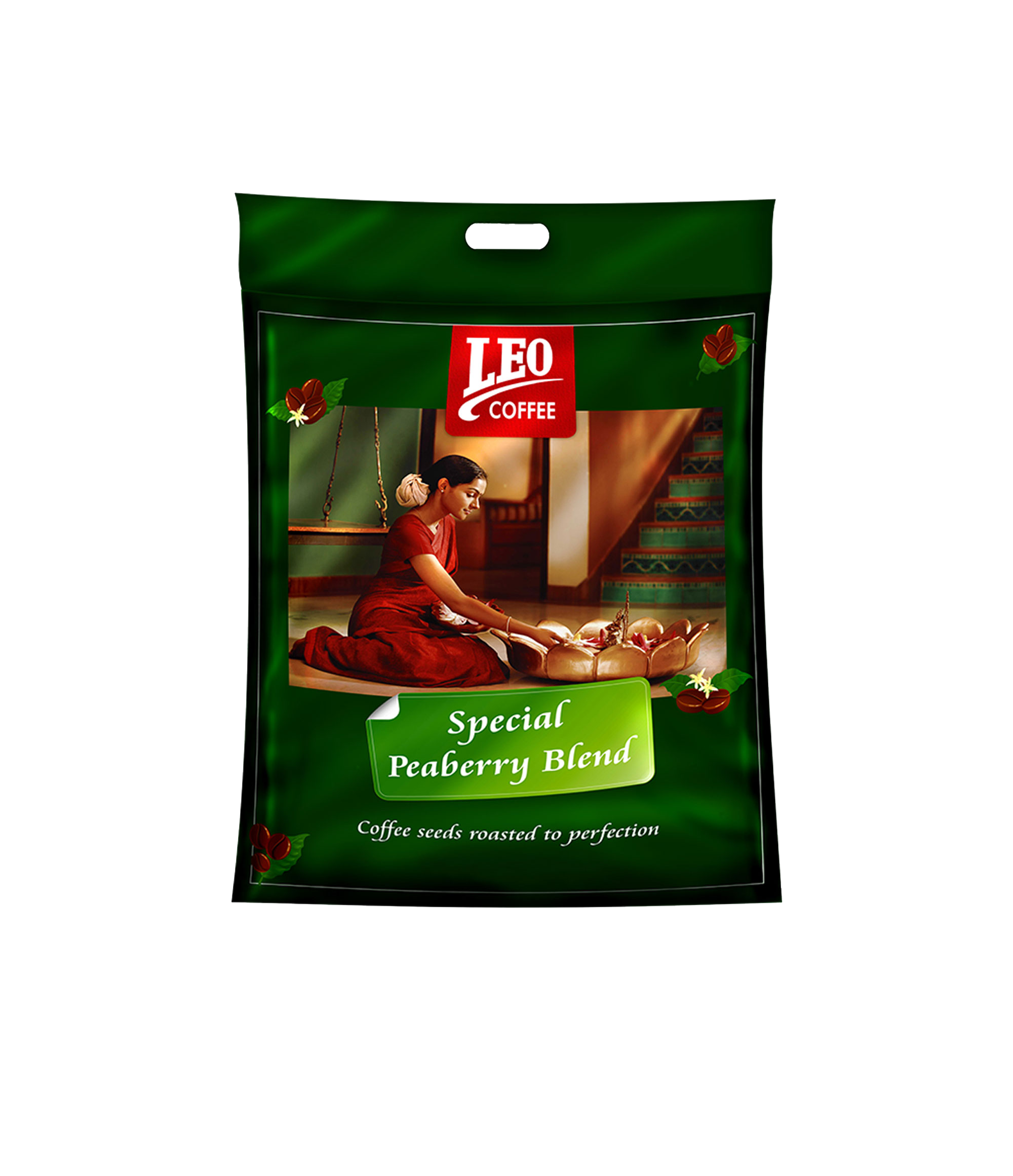 Leo Coffee India - Special Peaberry Bean 5 Kgs Bag product image