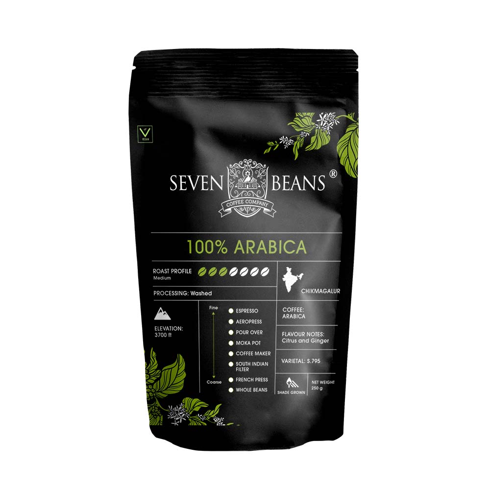 Seven Beans Coffee Company - "100% Arabica" Single Origin, Gourmet Indian Coffee product image