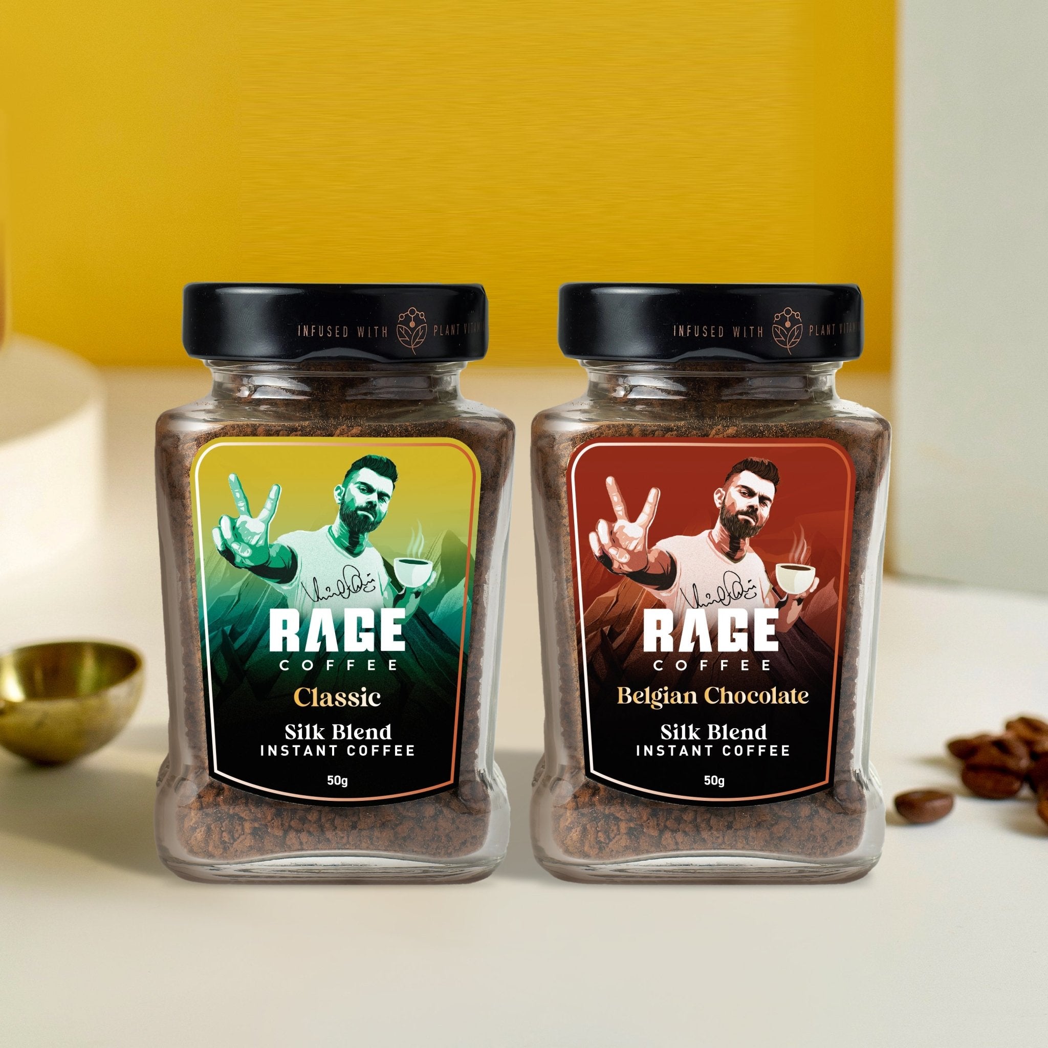 Rage Coffee - Silk Blend- Belgian Chocolate & Classic (pack of 2) product image