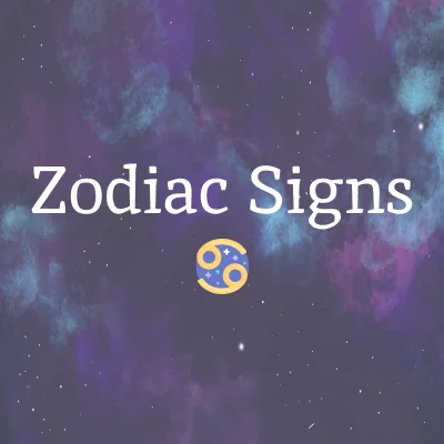 Zodiac Signs page navigation image