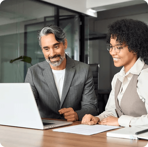 Business professionals in a meeting representing trusted Canadian experience