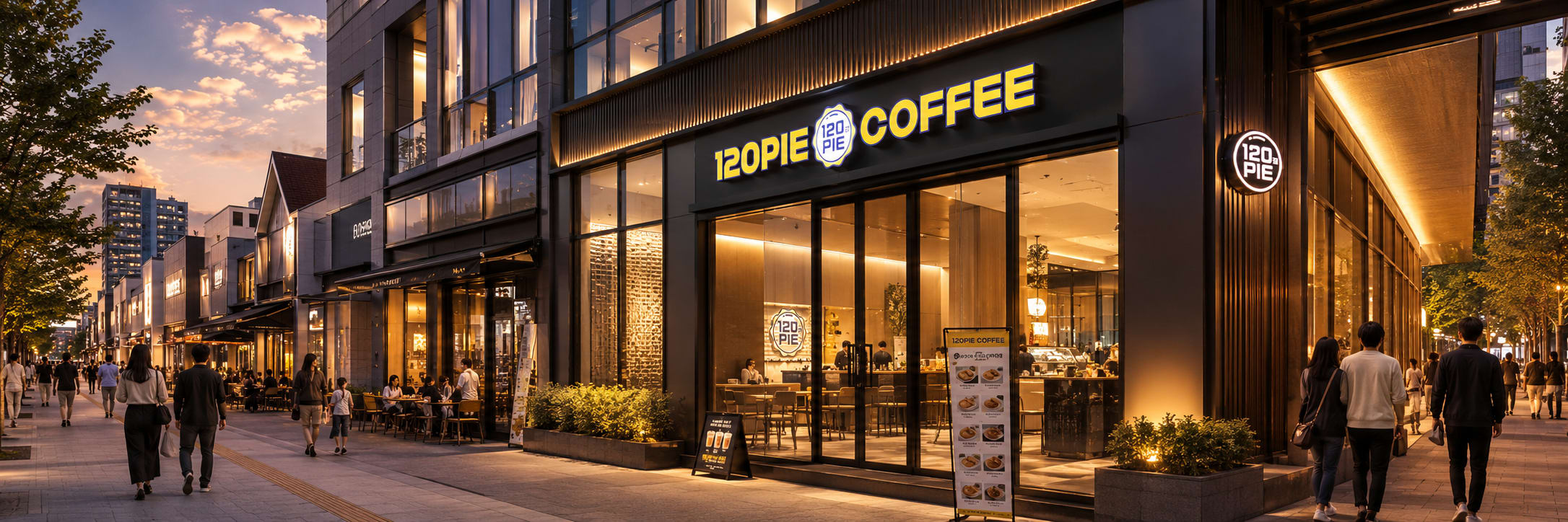 120PIE COFFEE store storefront exterior
