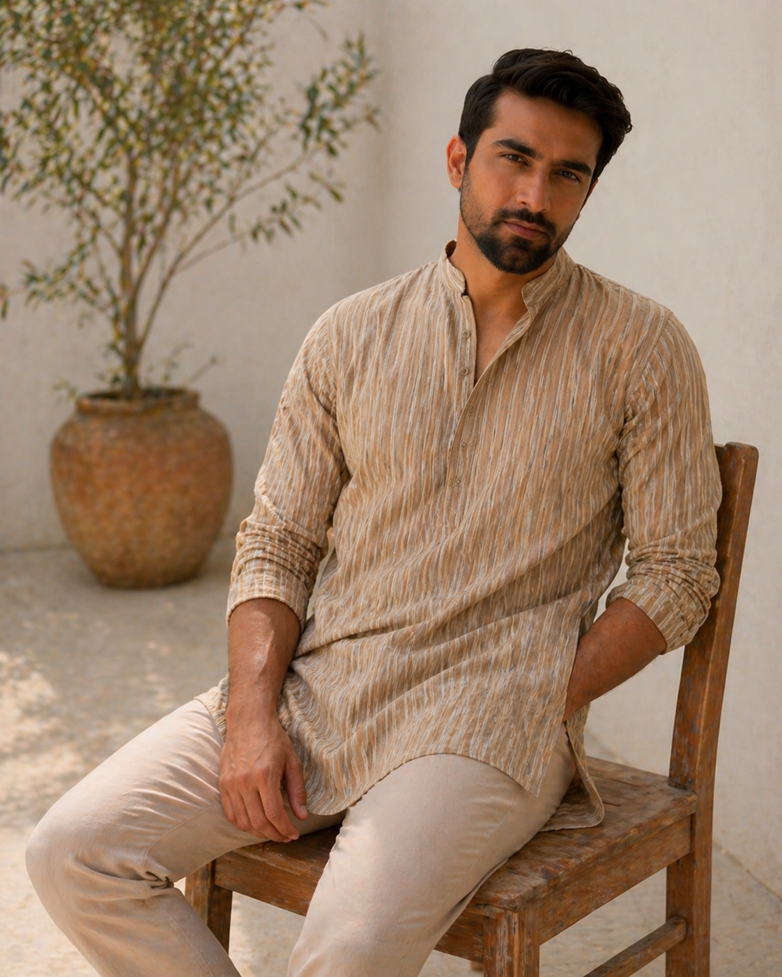 Premium cotton Beige Katua