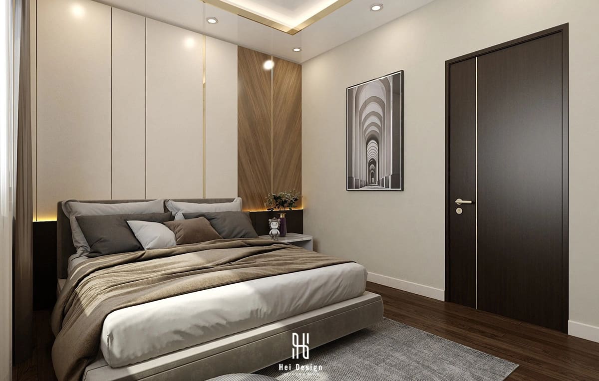 Phòng ngủ phụ biệt thự Neo Classic tinh tế
