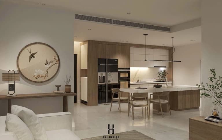 Nội thất Sunwah Pearl 110m² – Minimal Japandi