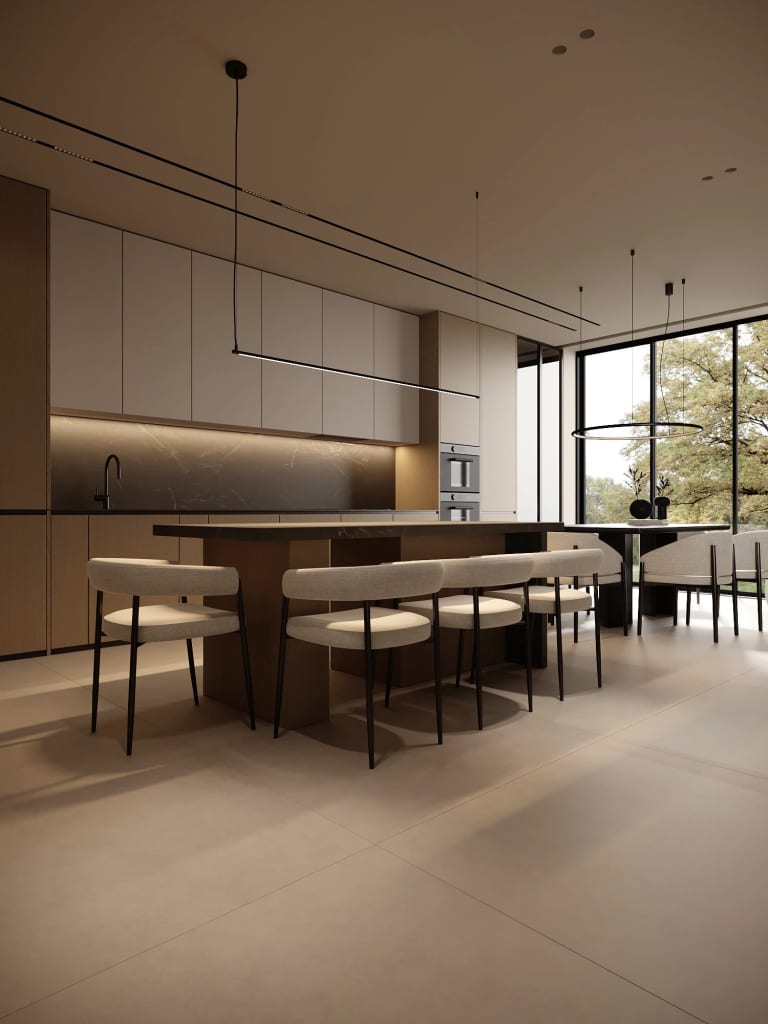 Nhà phố Japandi 280m2 02 phòng ngủ – Toàn cảnh không gian sống