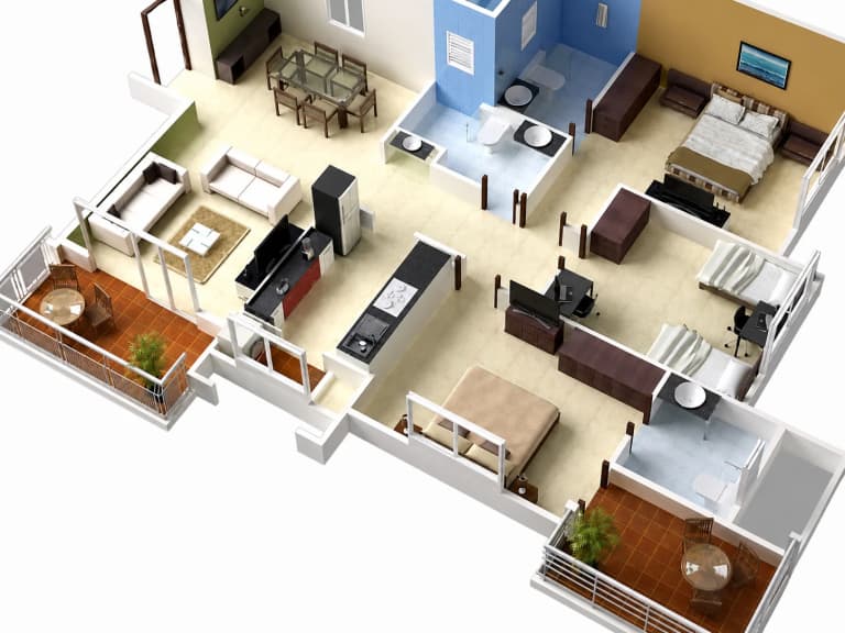 9+ Mẫu Thiết Kế Nội Thất Chung Cư 120m2 Đẹp Khó Cưỡng