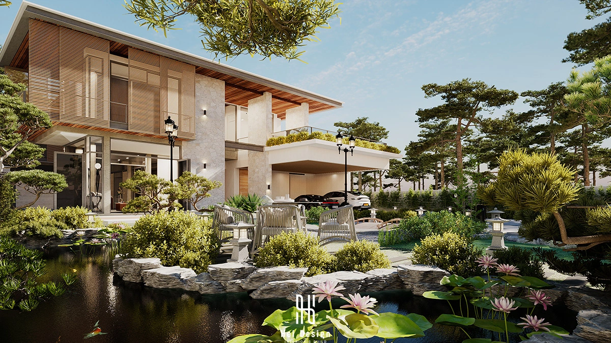 Hình ảnh thiết kế ngoại thất cho biệt thự