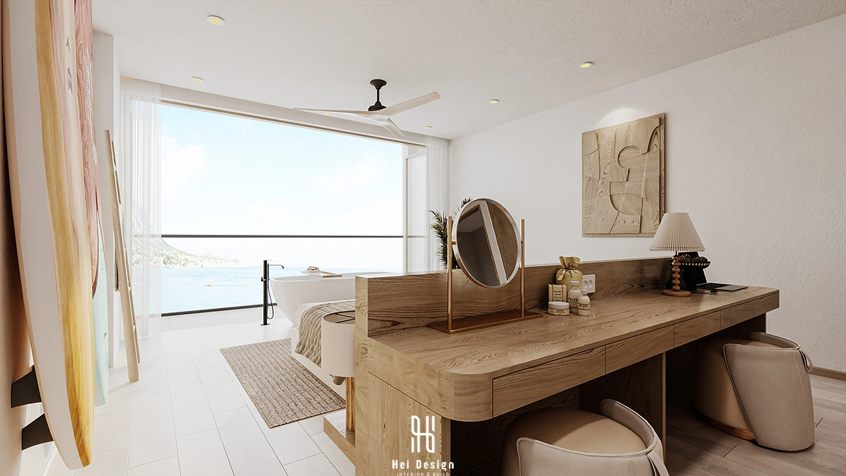 Góc đọc sách và thư giãn – biệt thự hiện đại Villa Tân An Long An