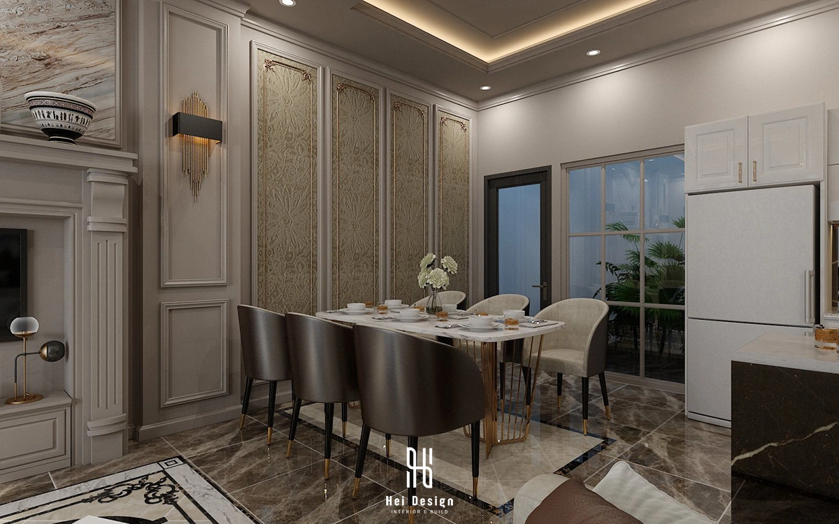 Hình ảnh thiết kế phòng ăn