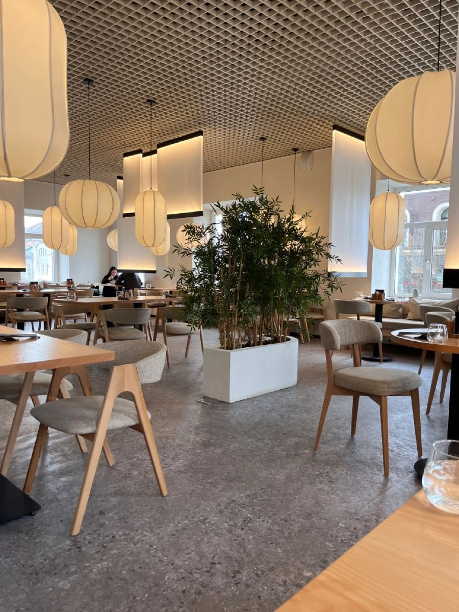 Hình ảnh thiết kế quán café phong cách japandi