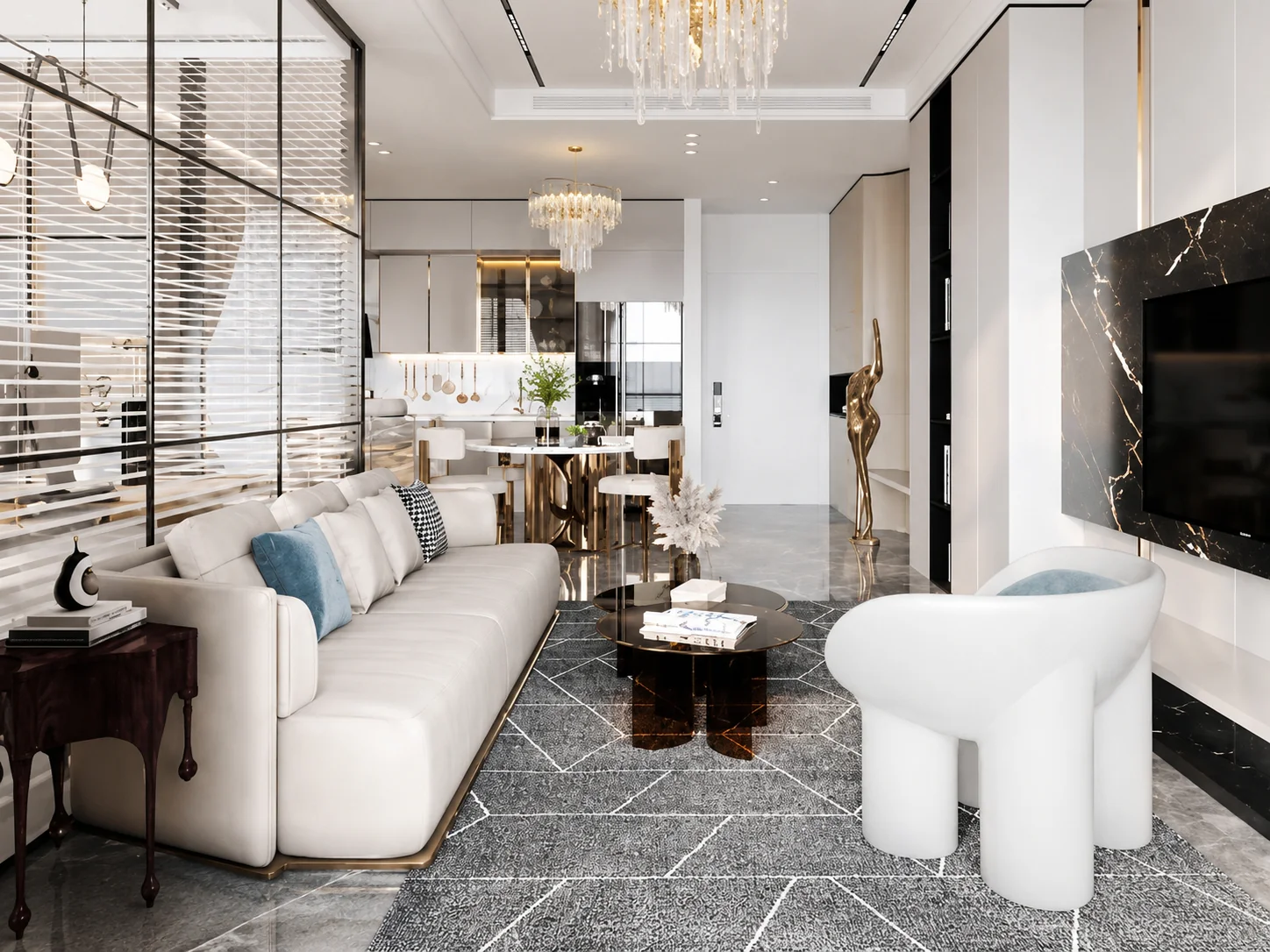 Thiết kế nội thất chung cư 45m2