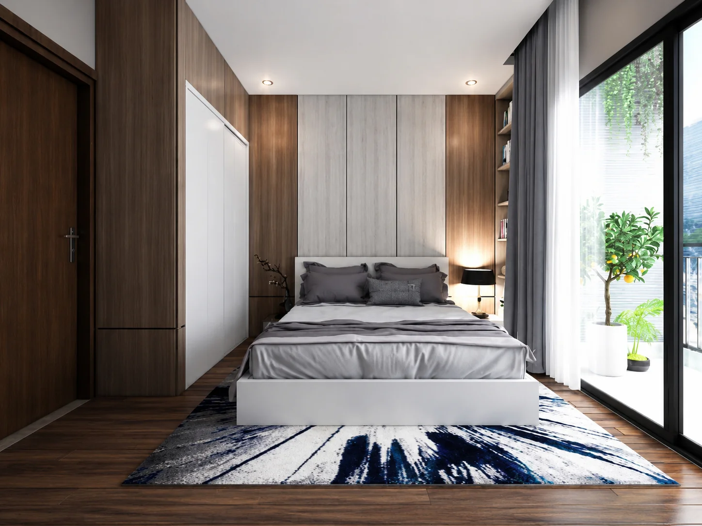 thiết kế nội thất chung cư 2 phòng ngủ