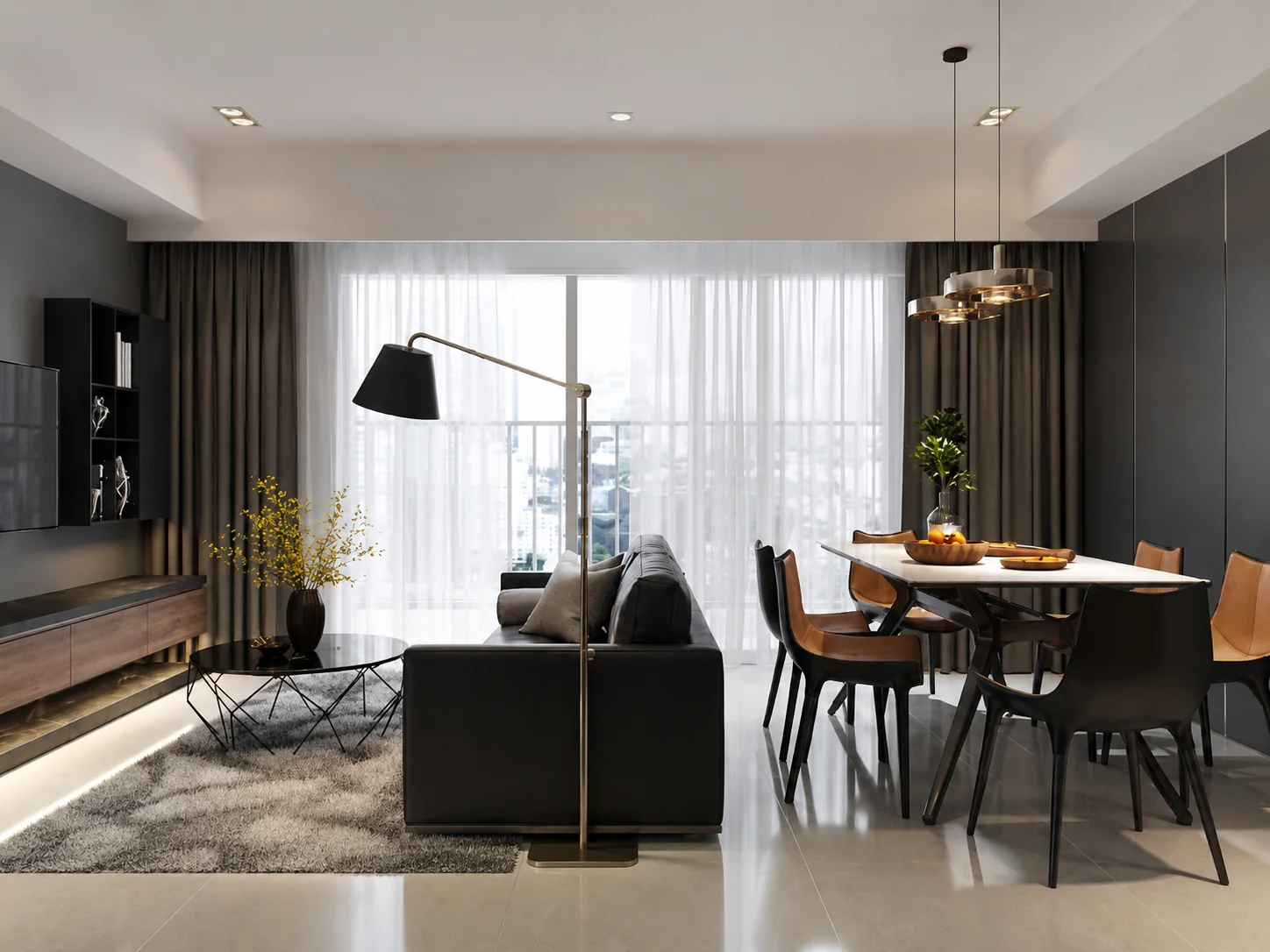 Thiết kế nội thất chung cư 2 phòng ngủ