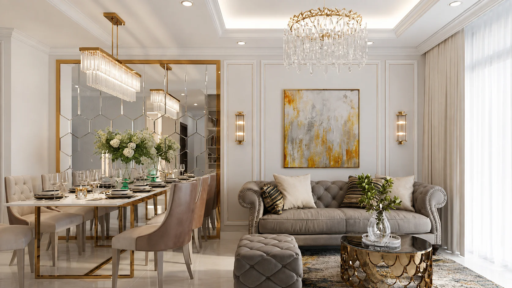 Thiết kế nội thất chung cư 2 phòng ngủ