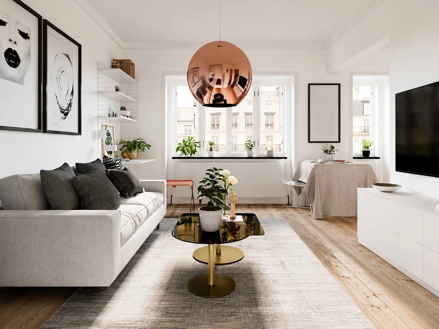 Thiết kế nội thất chung cư 50m2