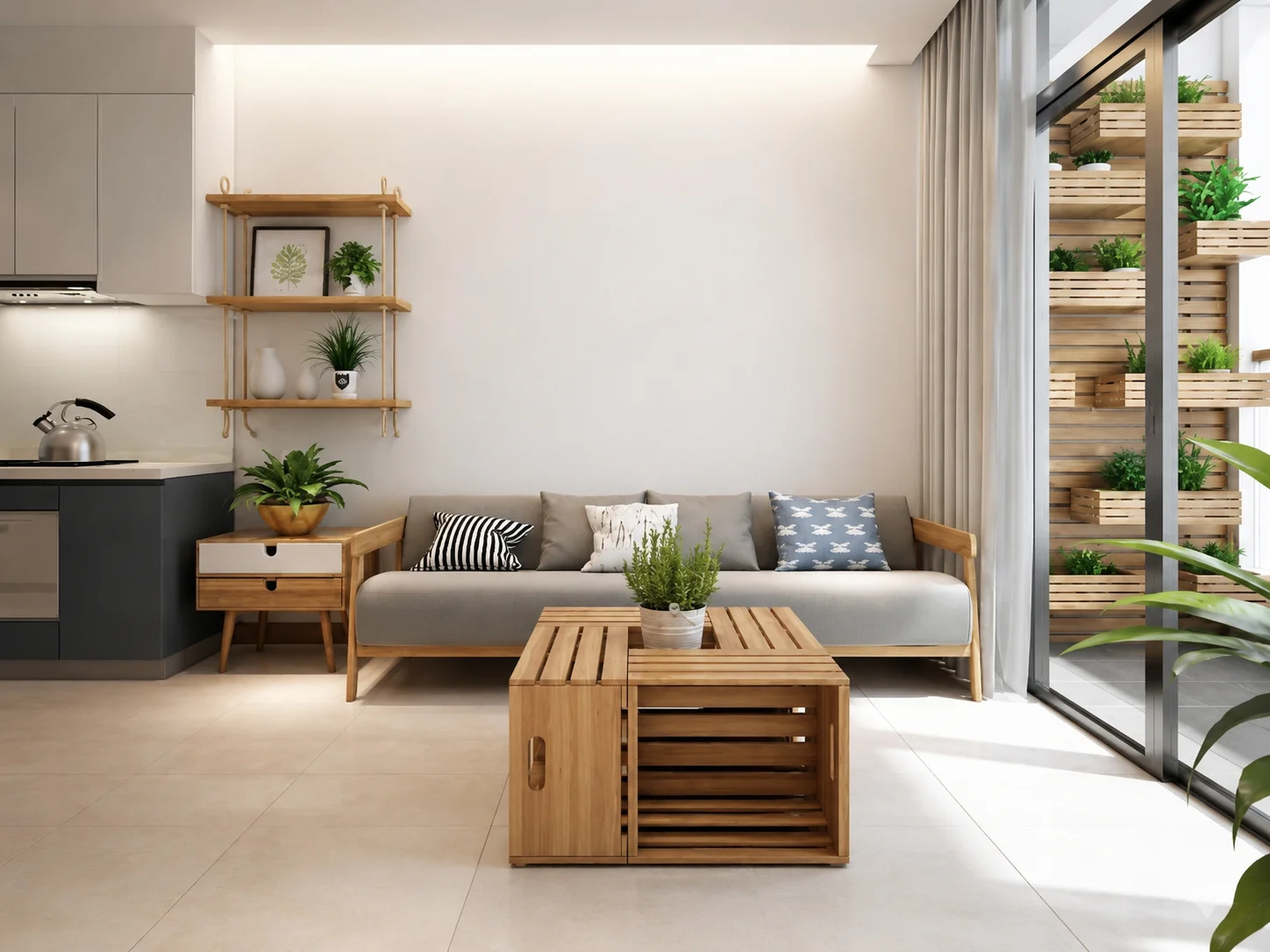 Thiết kế nội thất chung cư 60m2
