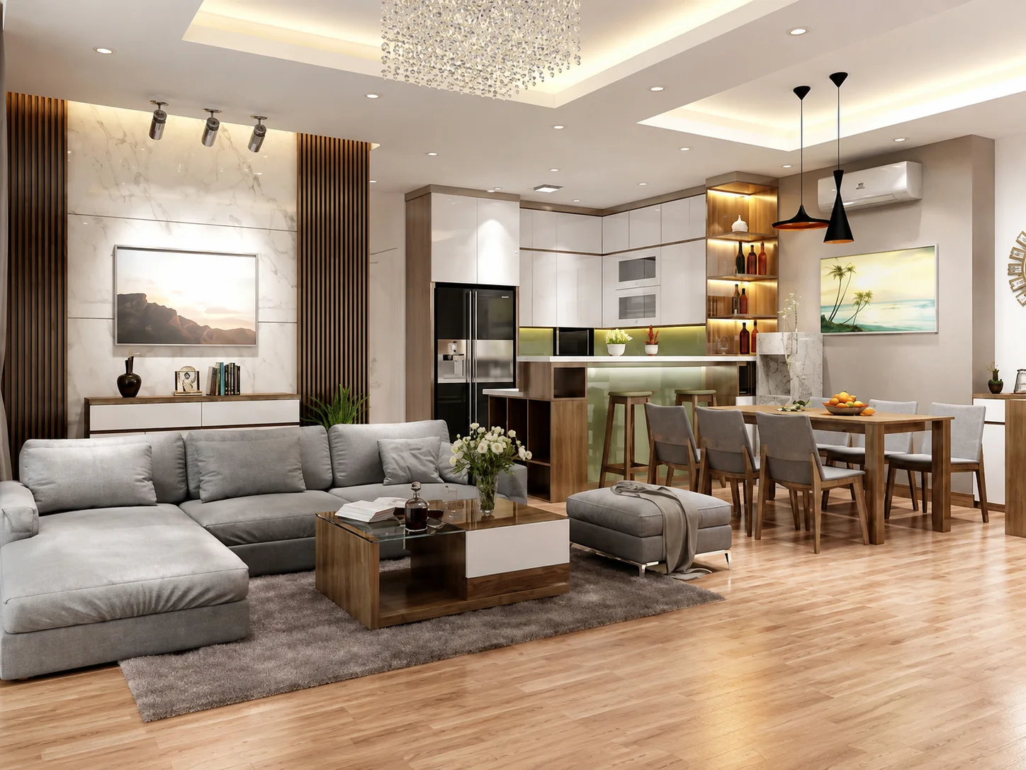 Thiết kế nội thất chung cư thông minh