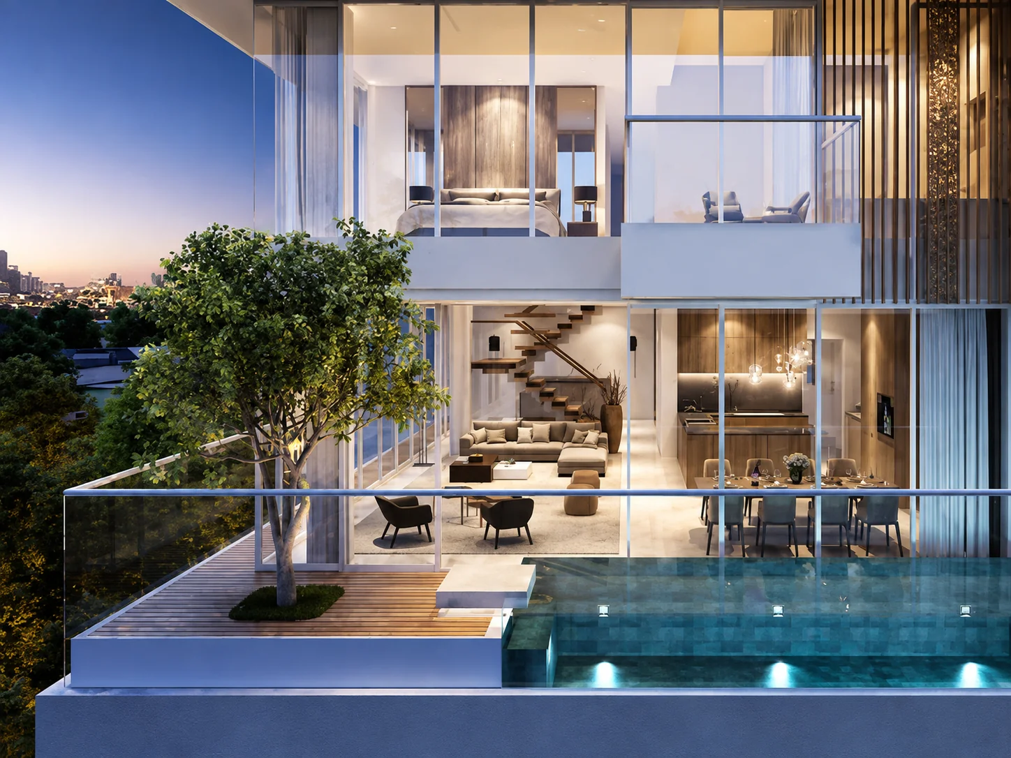 Thiết kế nội thất penthouse