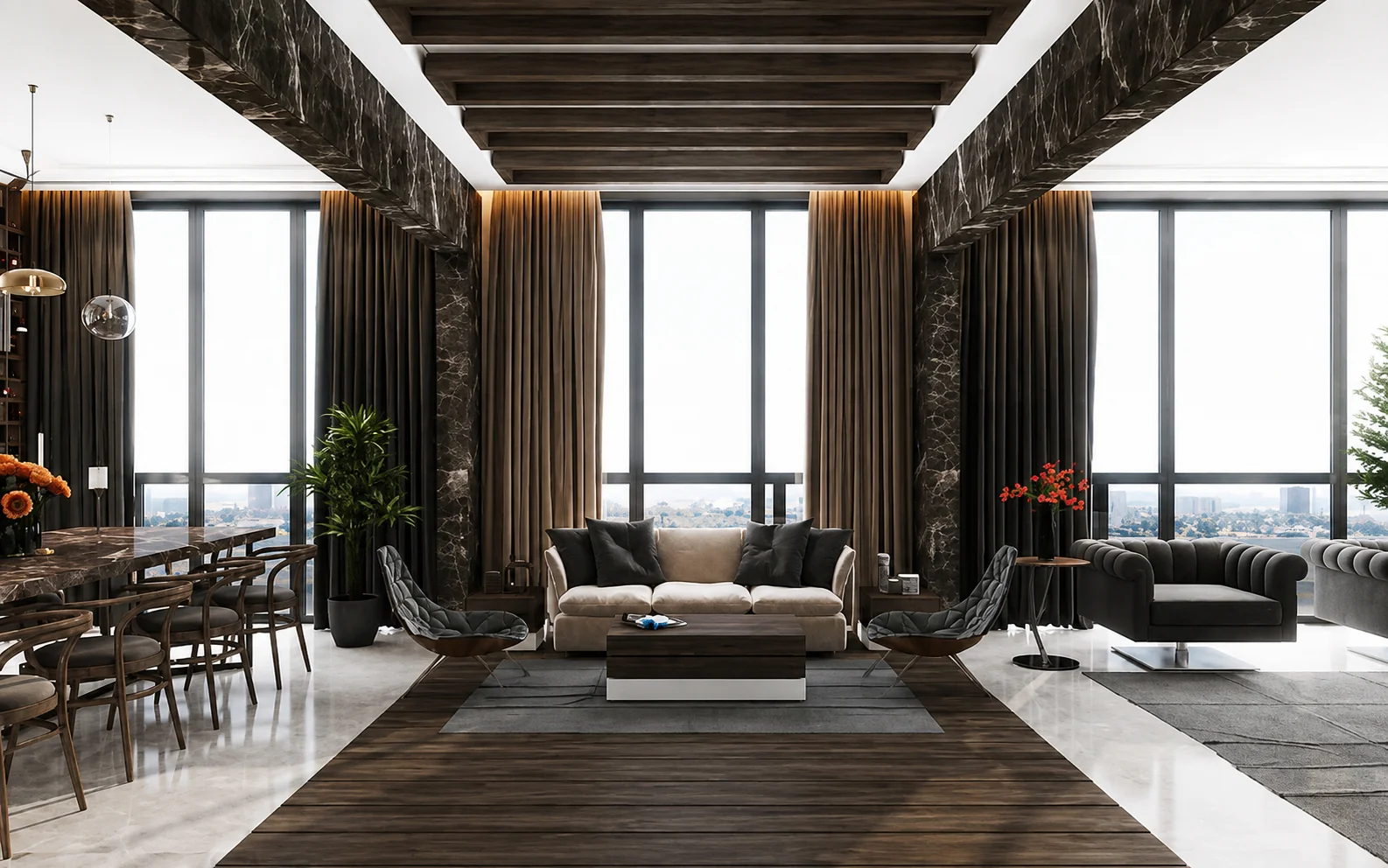 Thiết kế nội thất penthouse